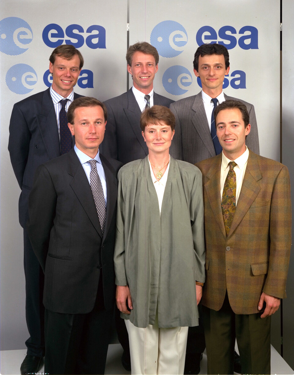 Fuglesang (backrow left) was selected in 1992