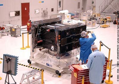SMART-1 preparations for launch on Ariane Flight 162