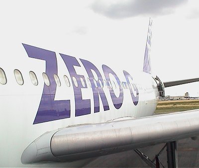 The Airbus A-300 'Zero-G' stands ready for the next flight