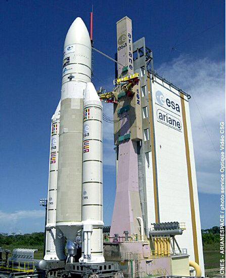 Ariane Flight 162 pronto para o lançamento