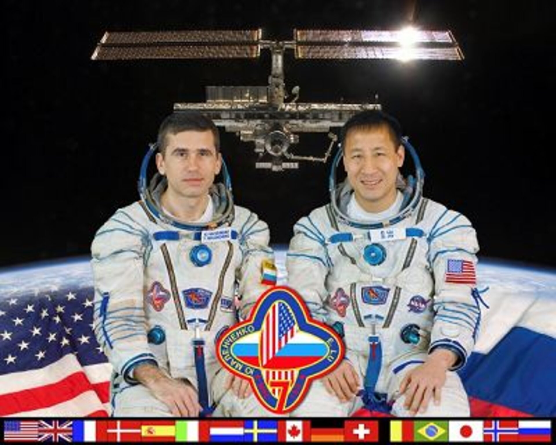 La tripulación de la Expedición Siete de la ISS
