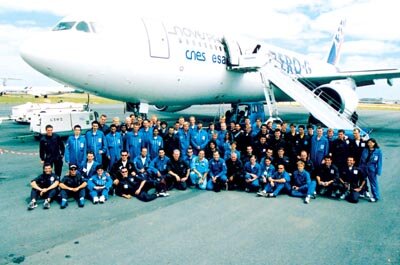 Parabolic Flight Campaign 2003 - Participants and organizers