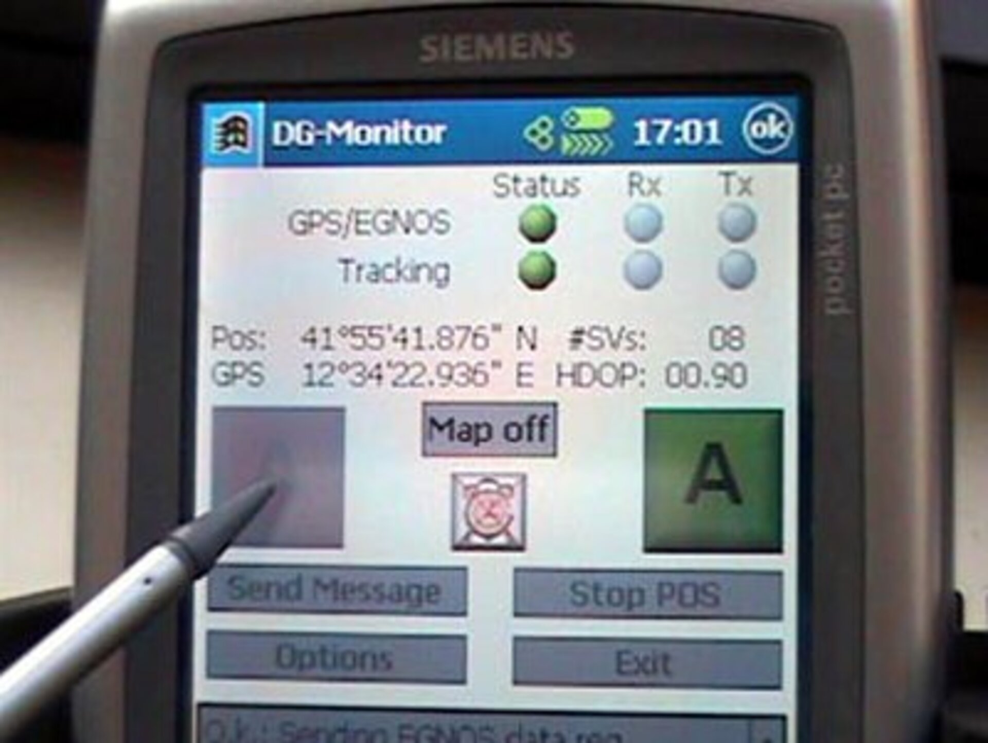 Navigation et télécommunications gérées par un PDA