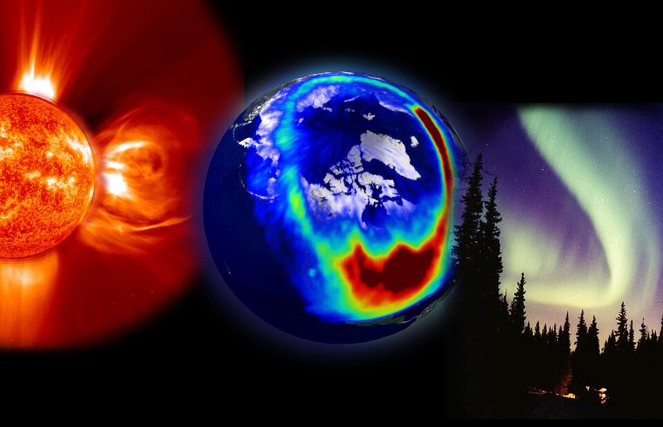 La météo de l’espace permet d’annoncer les aurores, à la suite d’une tempête solaire