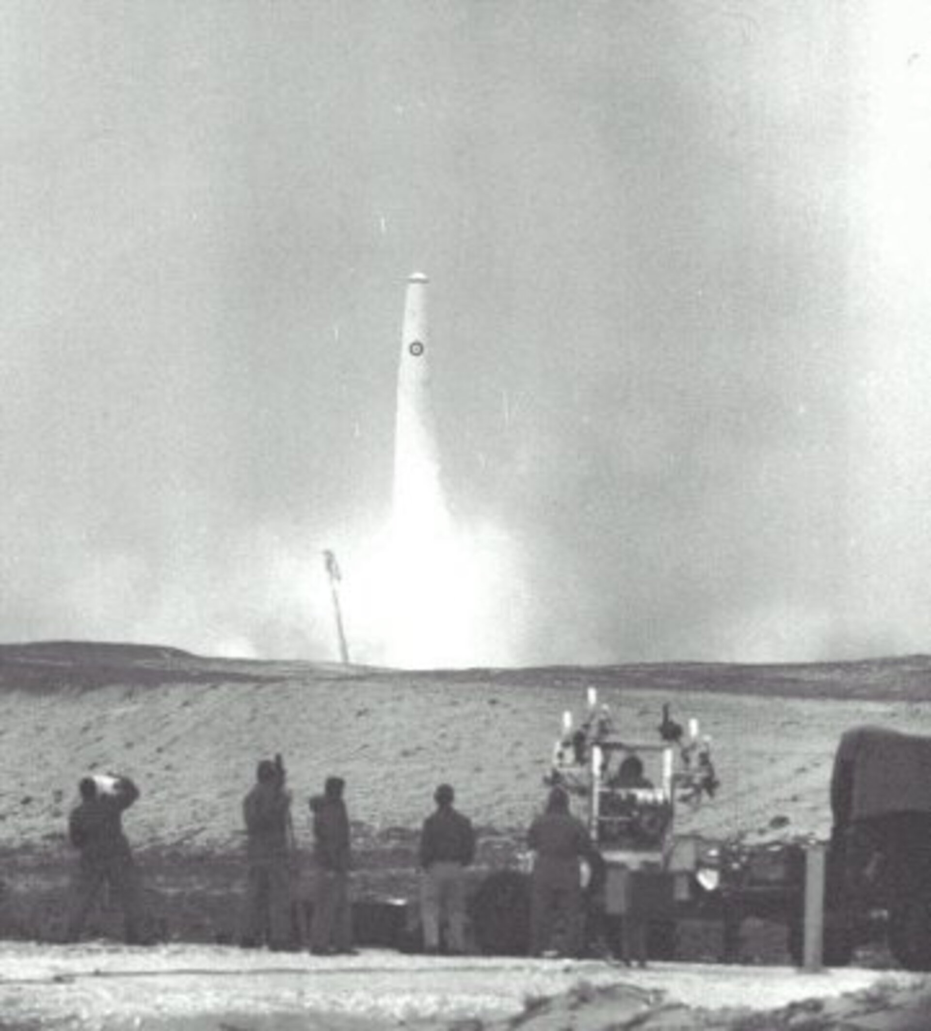 Thor missile being launched