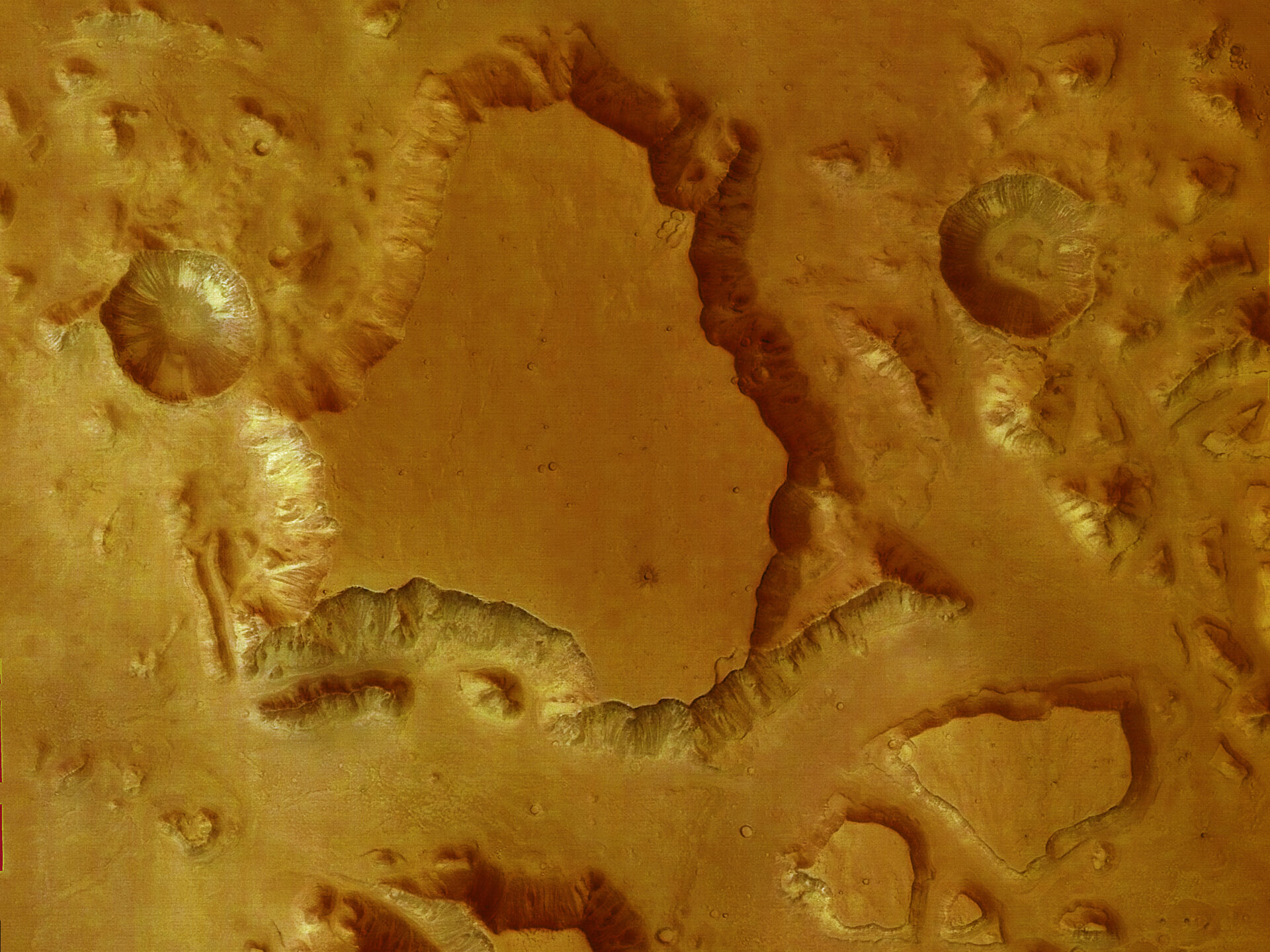 A mesa on Mars - HRSC  14 January 2004