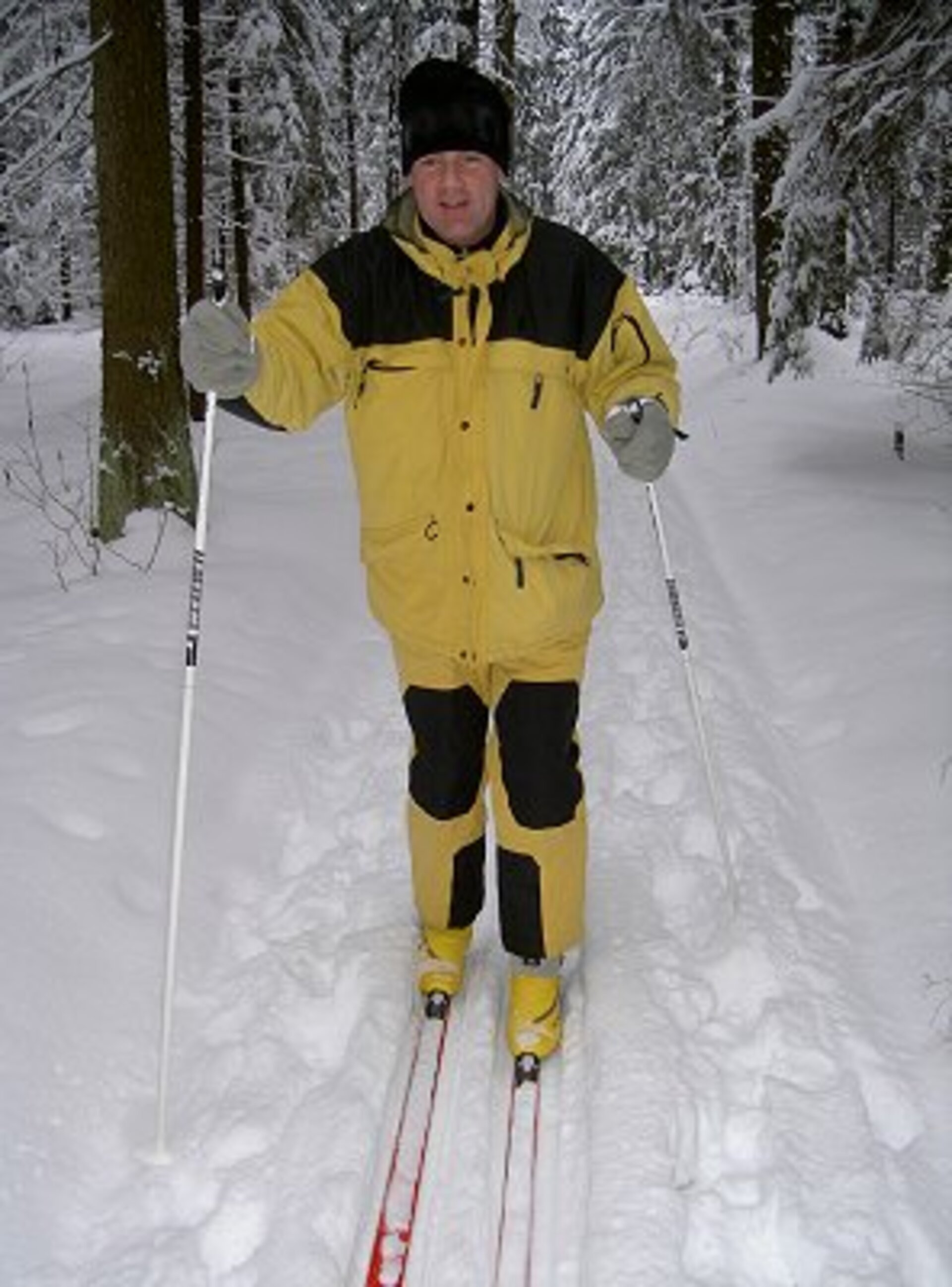 André Kuipers during crosscountry skiing at Star City