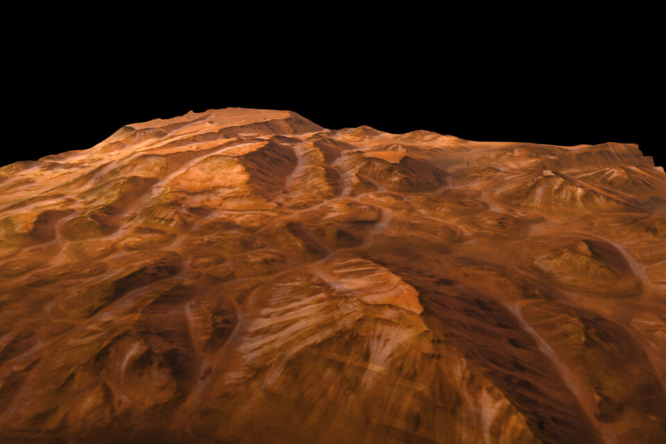 Die erste hochauflösende Aufnahme von HRSC (Valles Marineris)