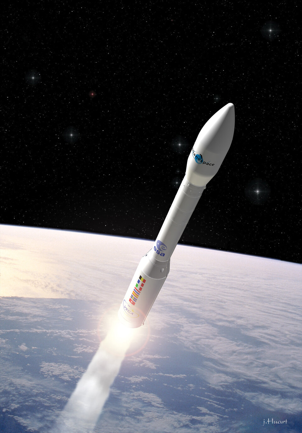 Lancering van een Vega-raket