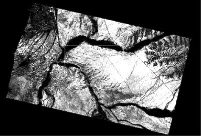 Merging two SAR images of the Nasca Plain