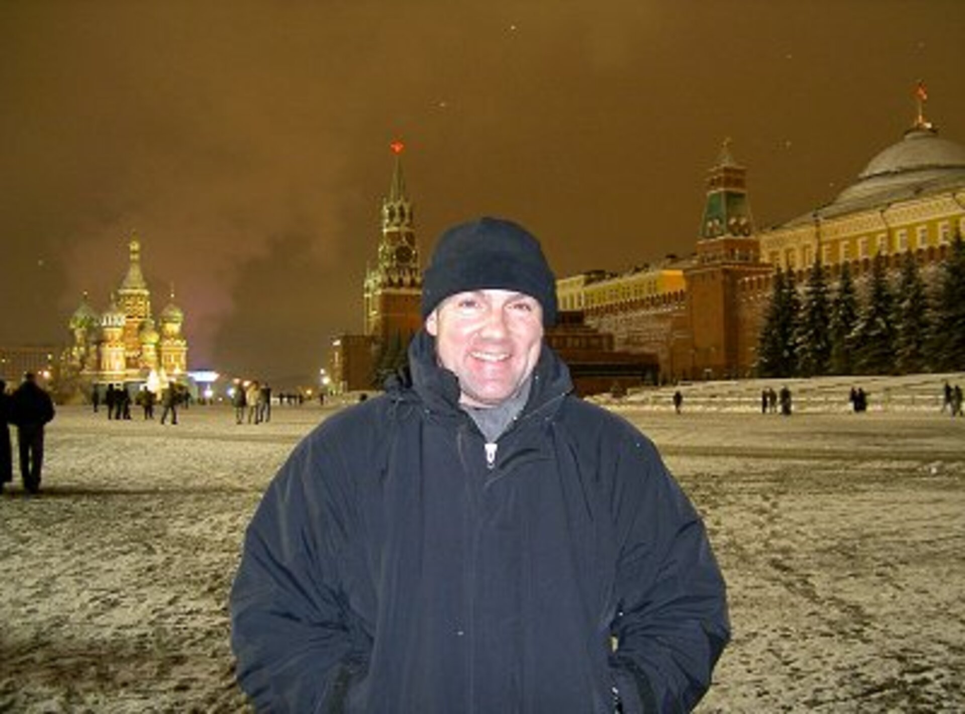 Visit to a snow covered Red Square
