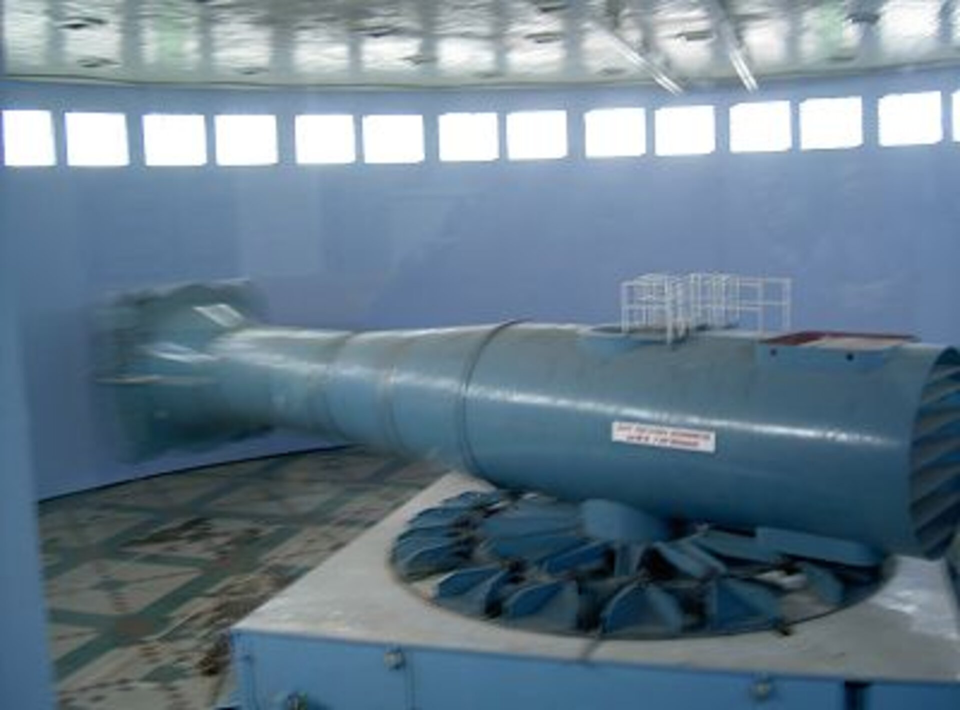 Centrifuge in operation