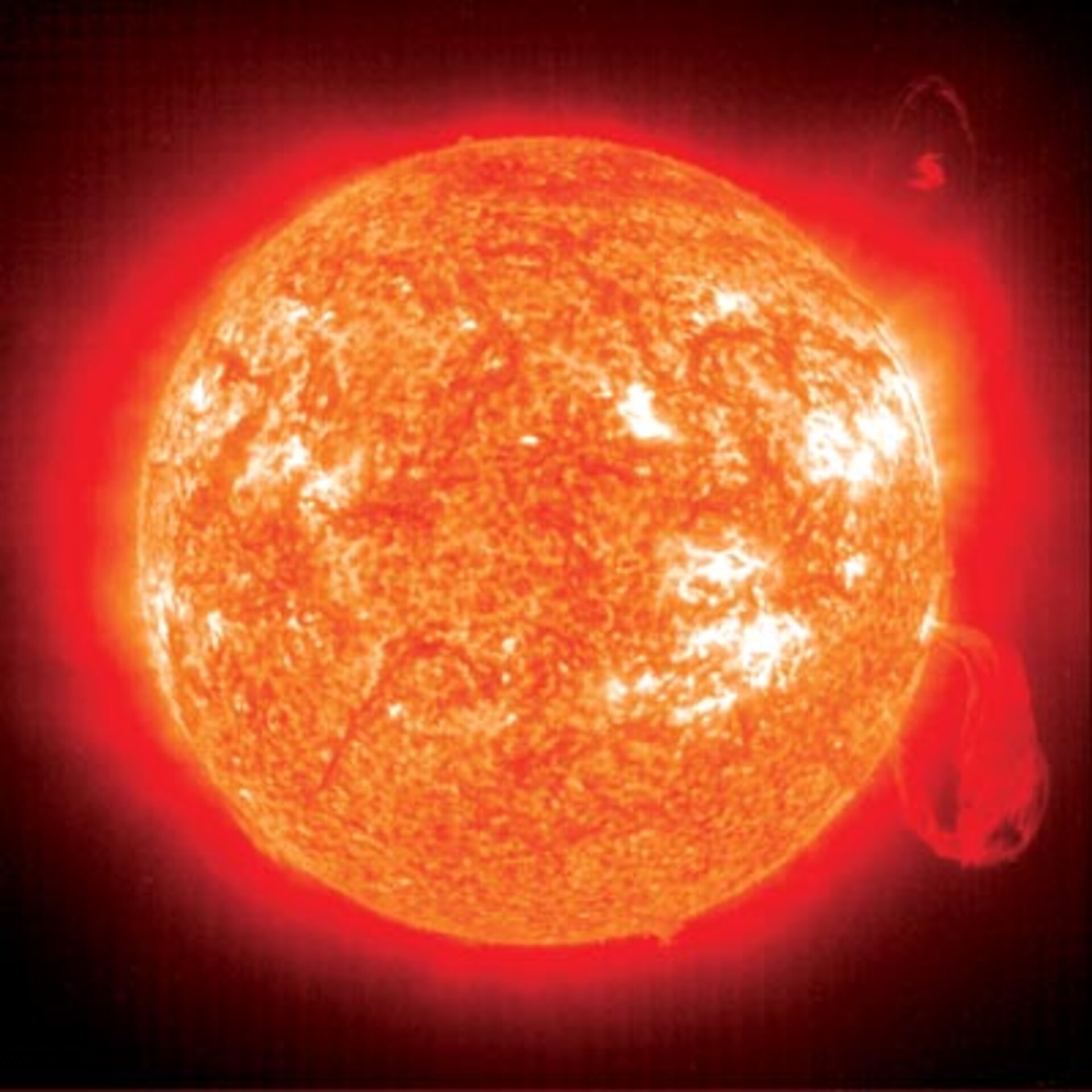 De zon waargenomen door de SOHO-satelliet