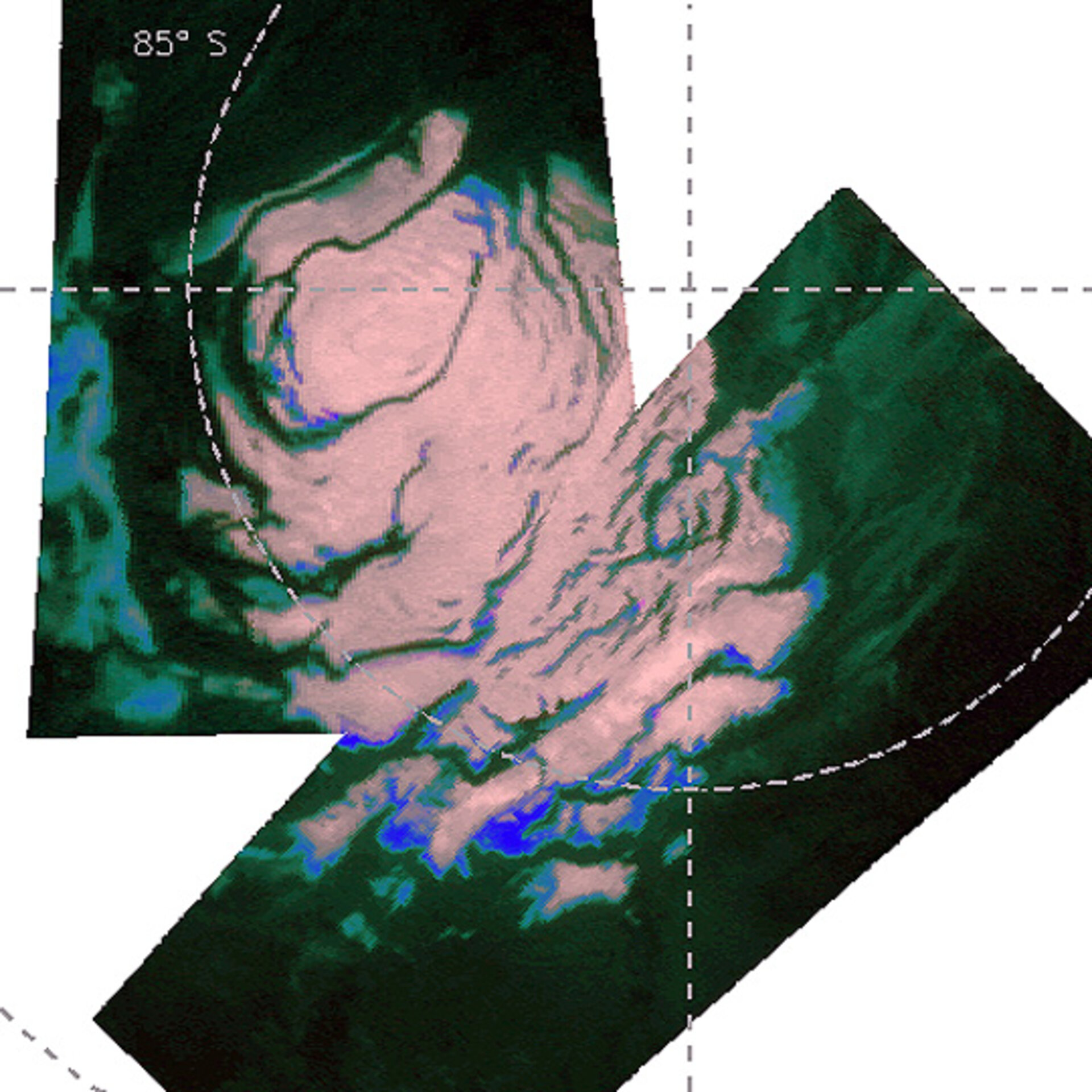 OMEGA view of Martian south pole