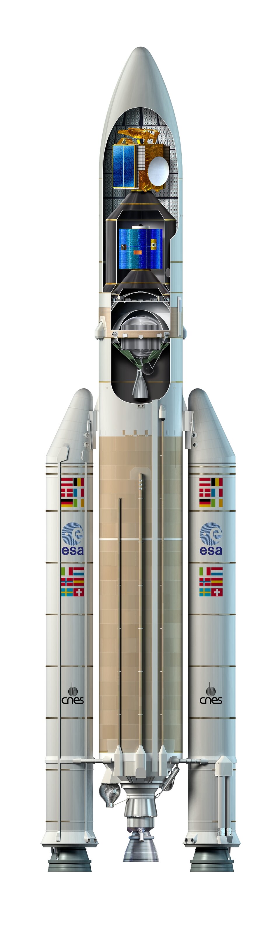 Sloshsat-FLEVO vliegt mee aan boord van de Ariane 5 ECA