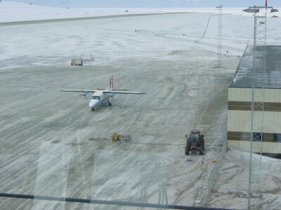 Plane getting ready for test flight