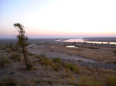 Sunset over the Kazakh Steppe