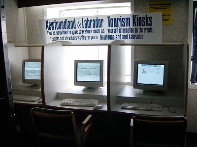 Tourism information kiosks at sea