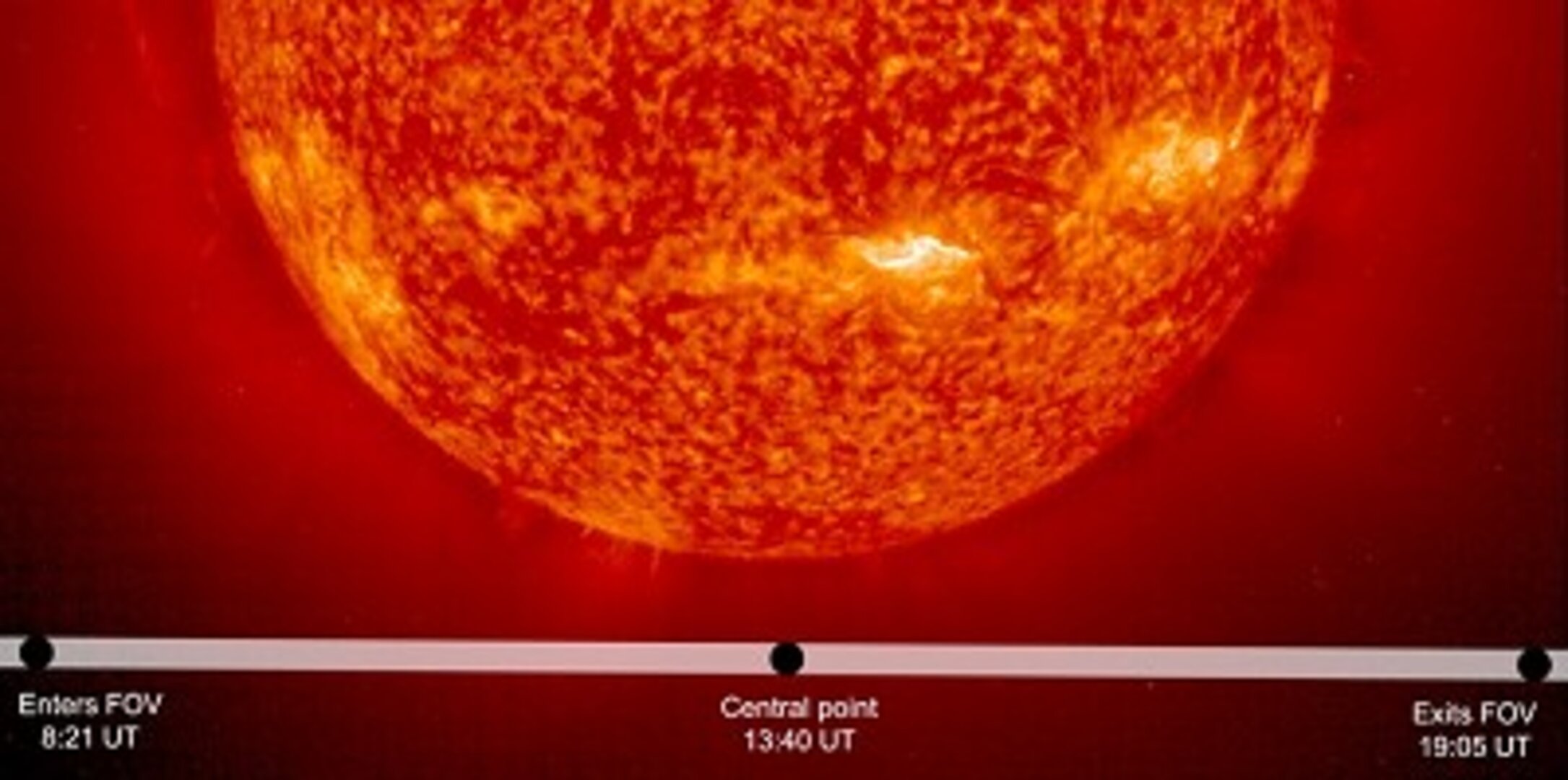 ESA/NASA zonsverkenner SOHO ziet Venus als een zwarte stip