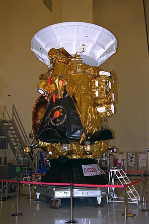 Cassini spacecraft on display