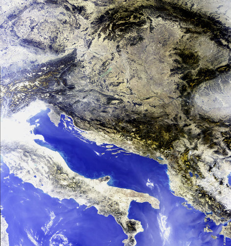 Central South-East Europe - MERIS - 21 September 2003