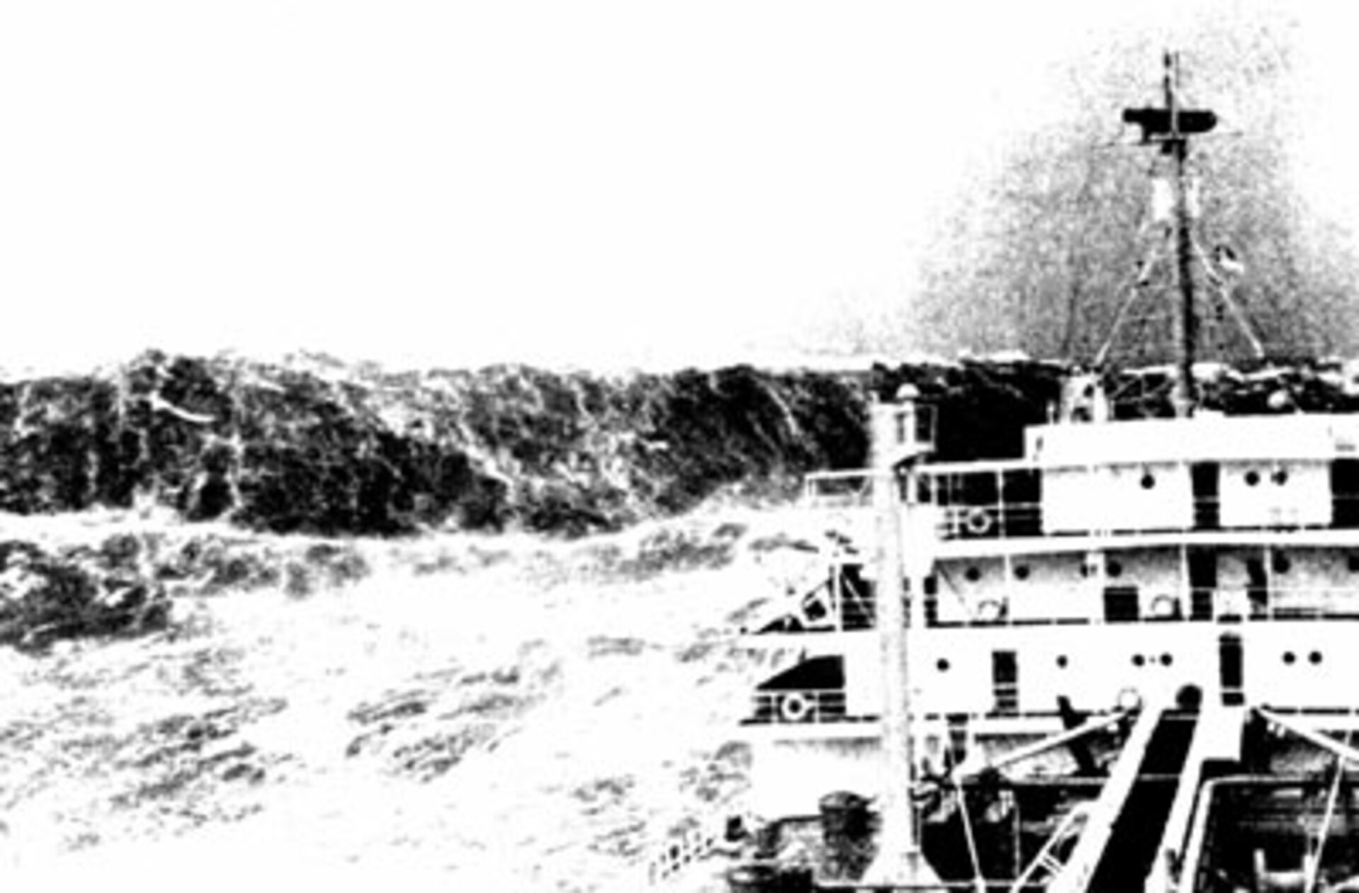 Giant wave in Bay of Biscay