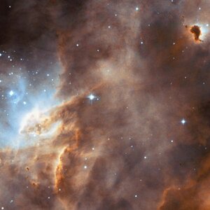 N11B star-forming region, in the Large Magellanic Cloud