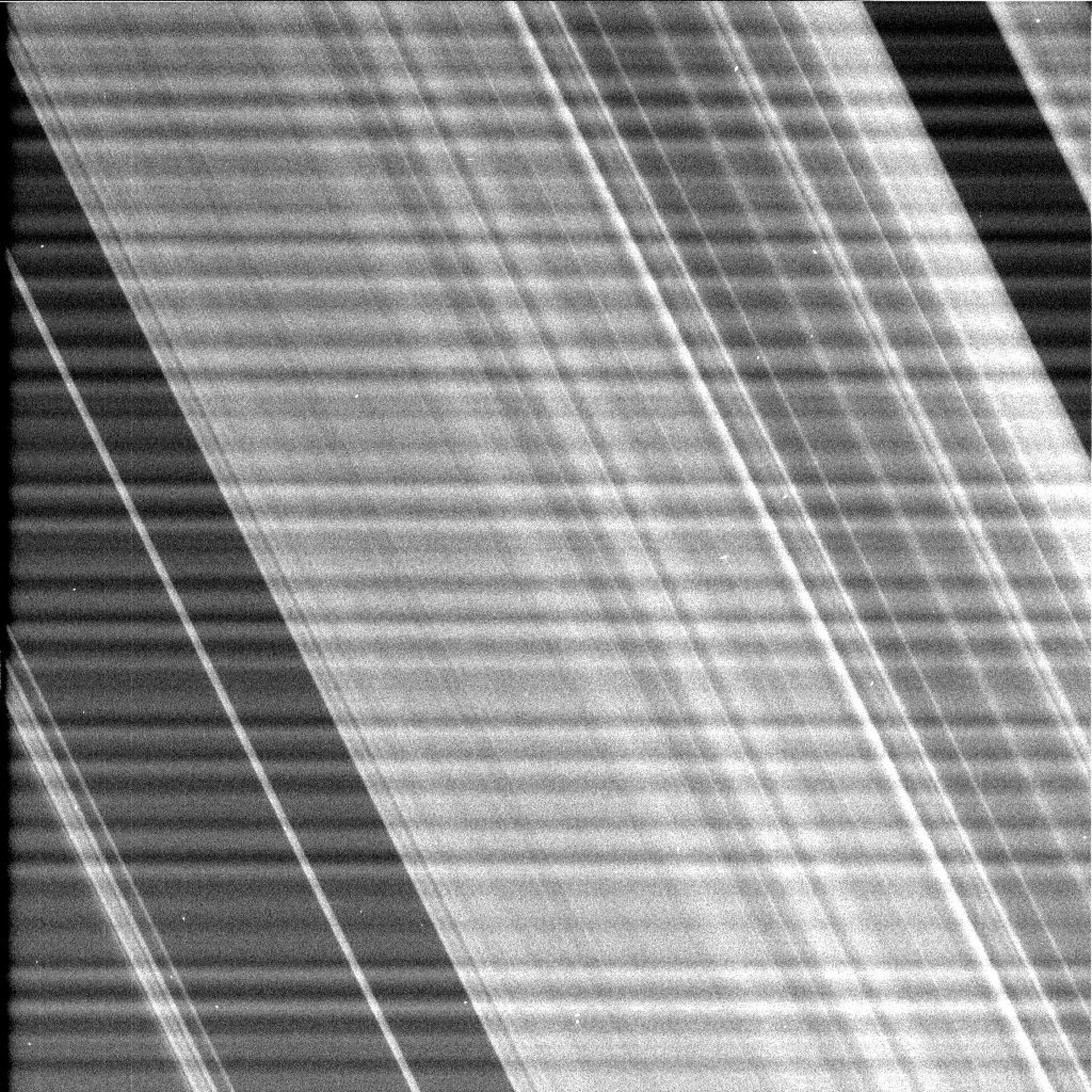 One of the first raw images from Cassini-Huygens