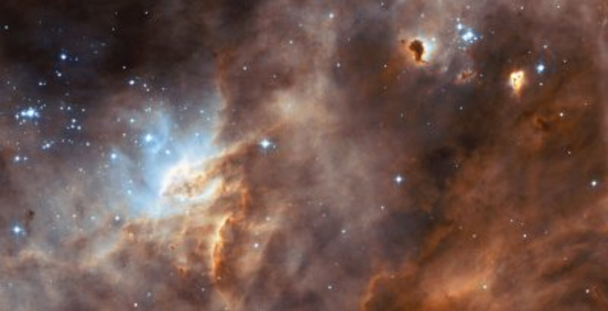 The iridescent tapestry of star birth