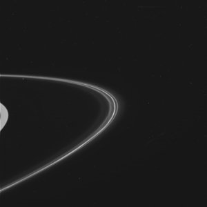 The mysterious F ring, wide-angle view