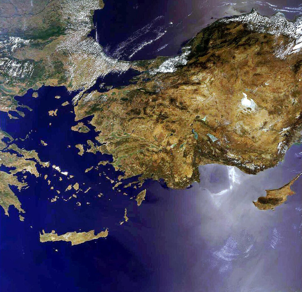East Mediterranean as seen by Envisat