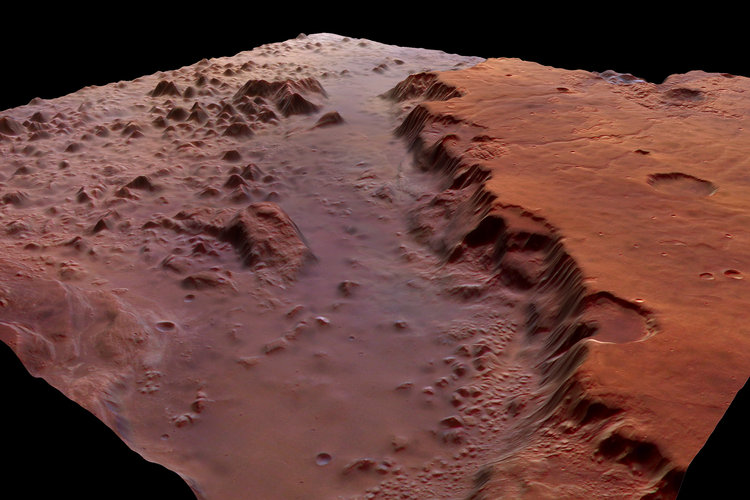 Eos Chasma - perspective view