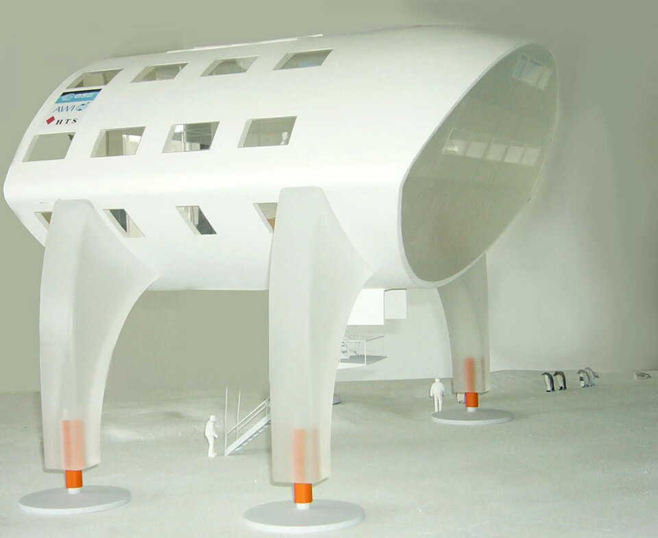 Het SpaceHouse-concept voor een milieuvriendelijk zuidpoolstation Neumayer-III