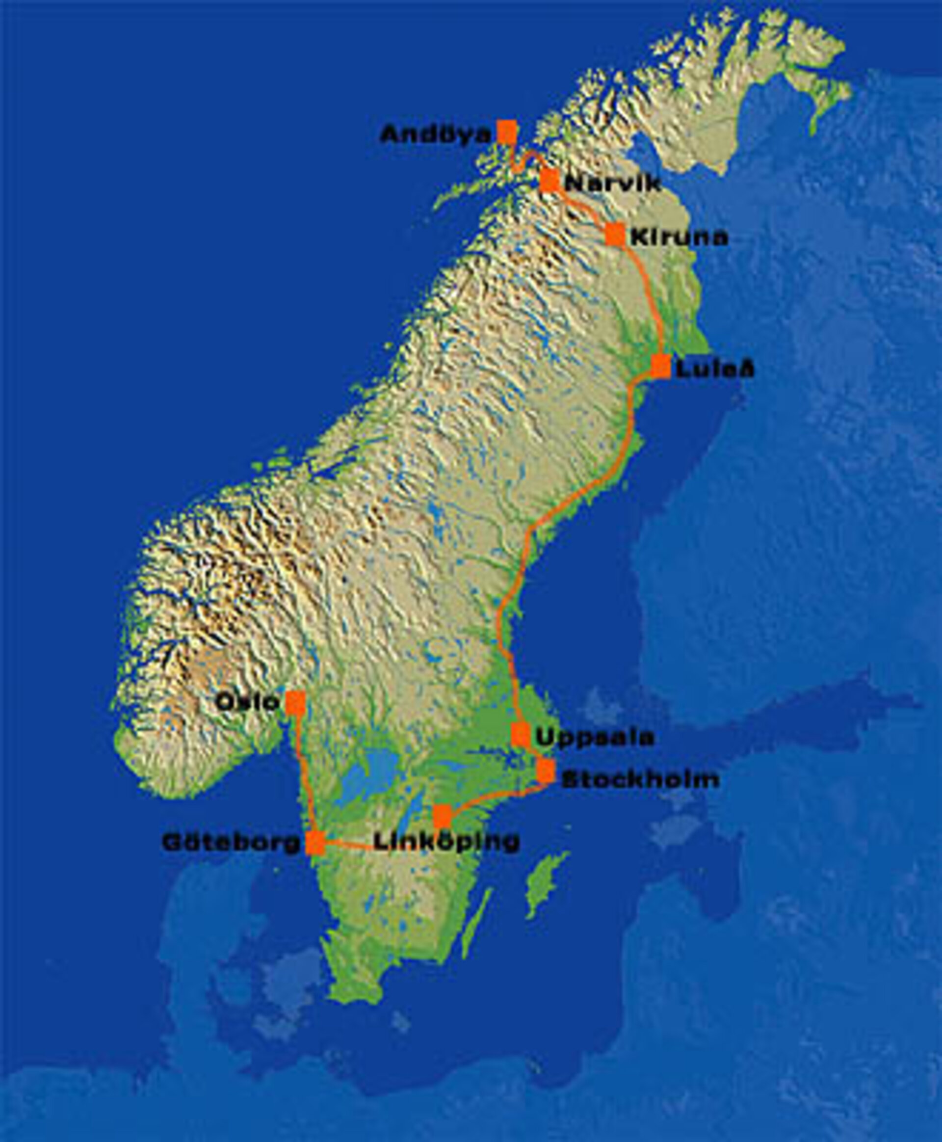 Nuna 2 in Norway and Sweden