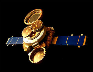Genesis spacecraft in collection mode
