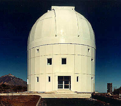 OGS werd op het Teide-observatorium geïnstalleerd als grondstation voor de telecommunicatiesatelliet Artemis