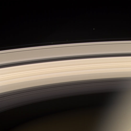 Saturn's rings - pretty in pink