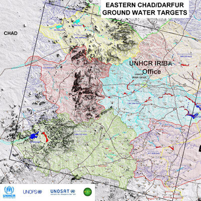 Underground water: map of satellite