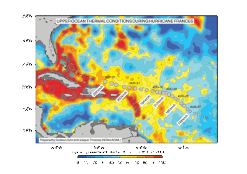 Upper Ocean Thermal Conditions during Francis