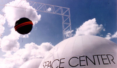 De mobiele tentoonstelling Space Center