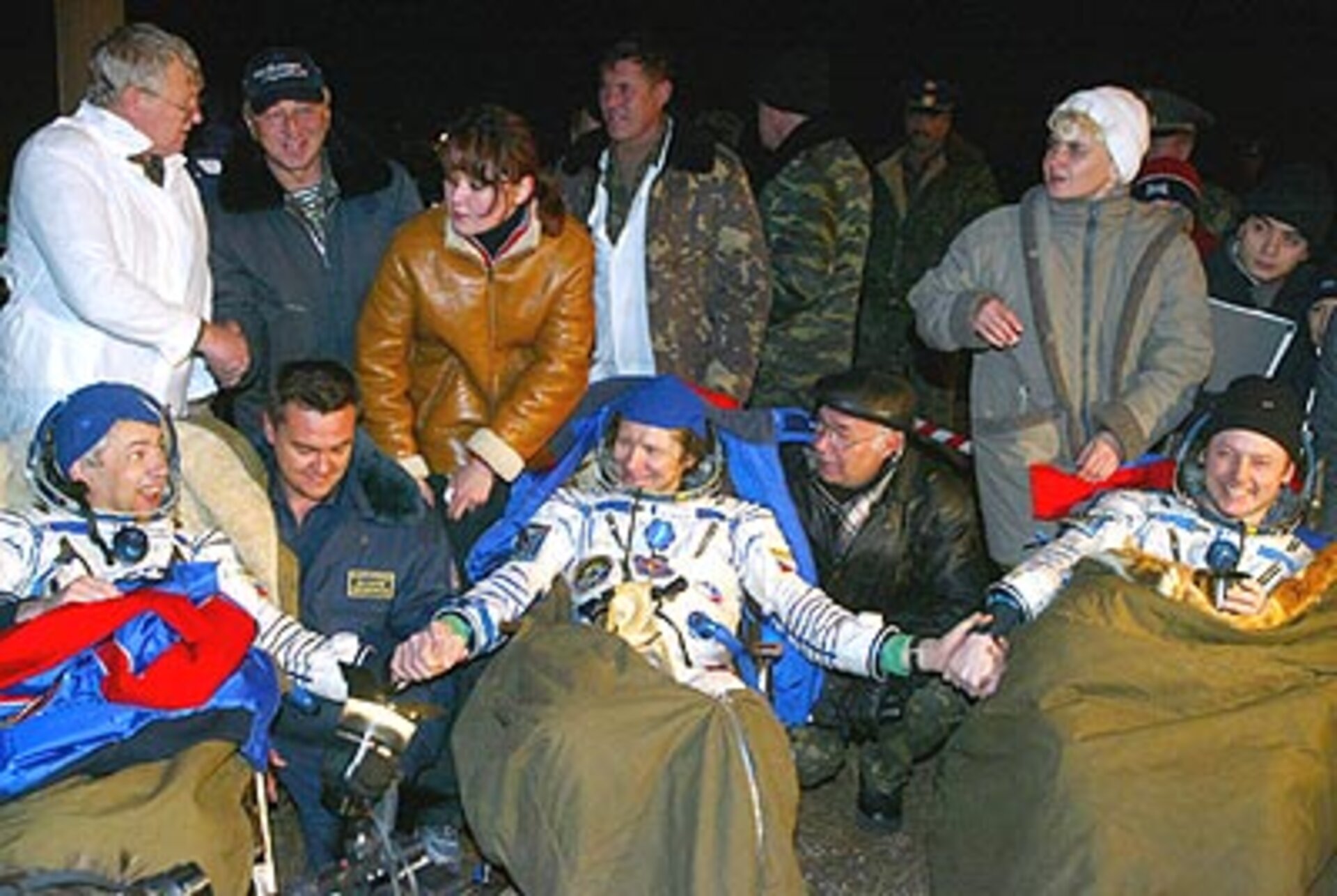 Padalka and Fincke returned to earth after a six-month stay on the Station