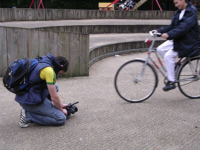 Shots for the DVD were recorded in the local park