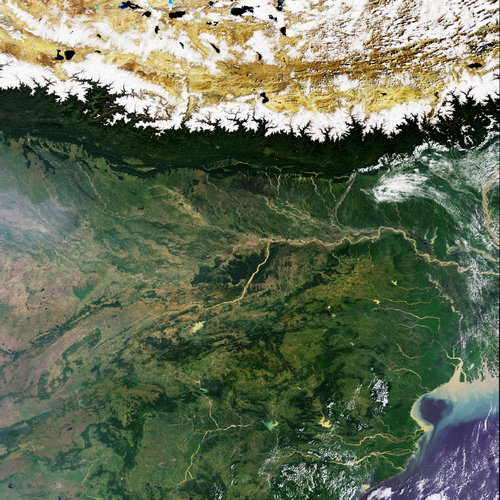 Envisat's MERIS image over the Himalayas
