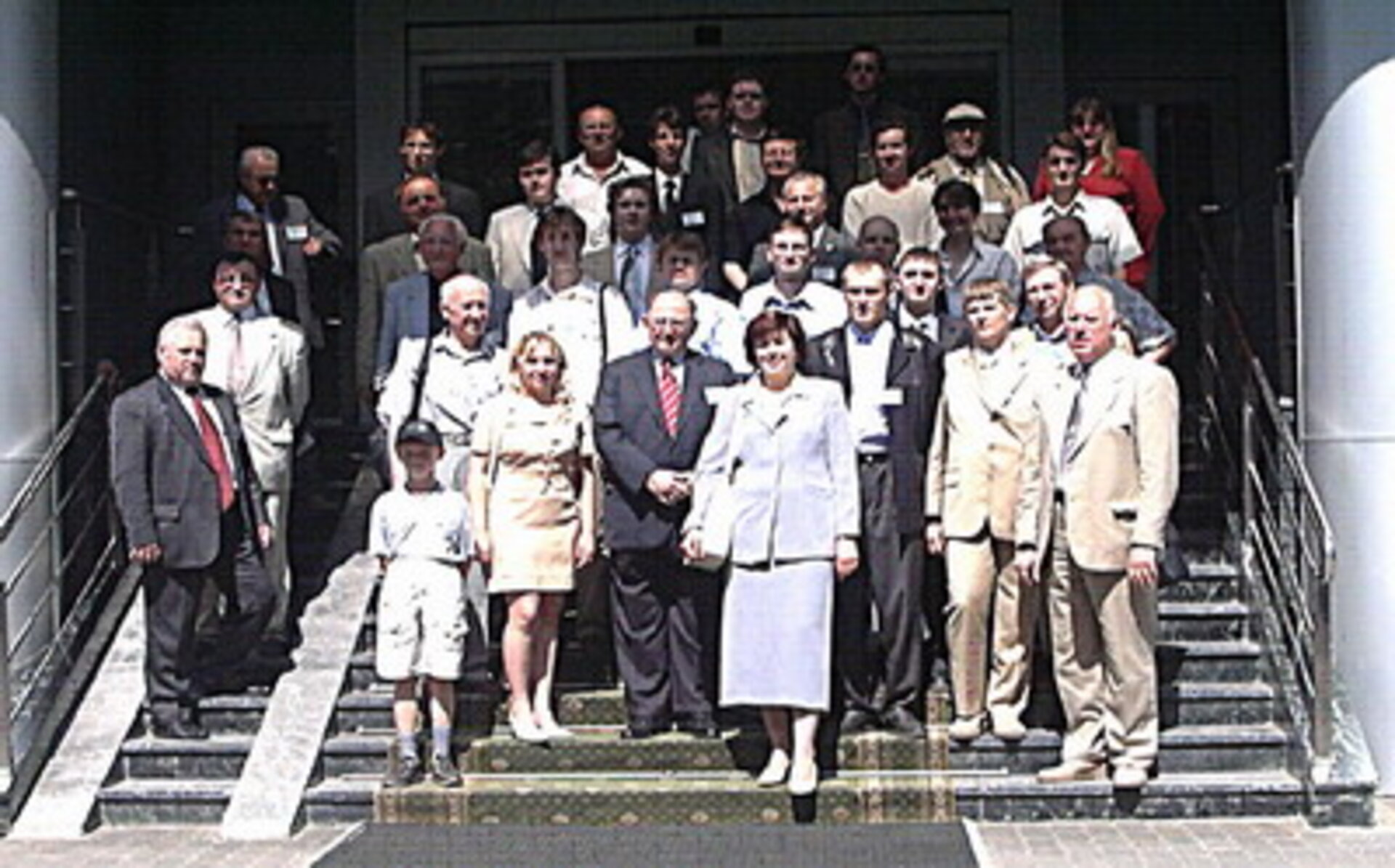 The participants and organizers of the Flight into the Future 2004