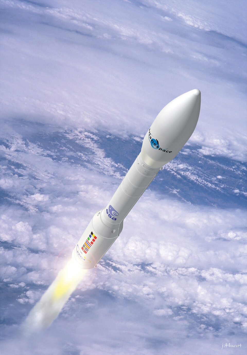 Vega zal satellieten in een lage baan rond de aarde brengen