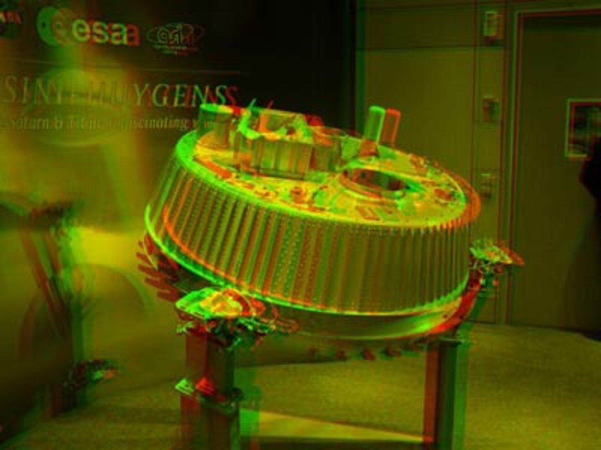 Drop-test model of Huygens probe in 3D