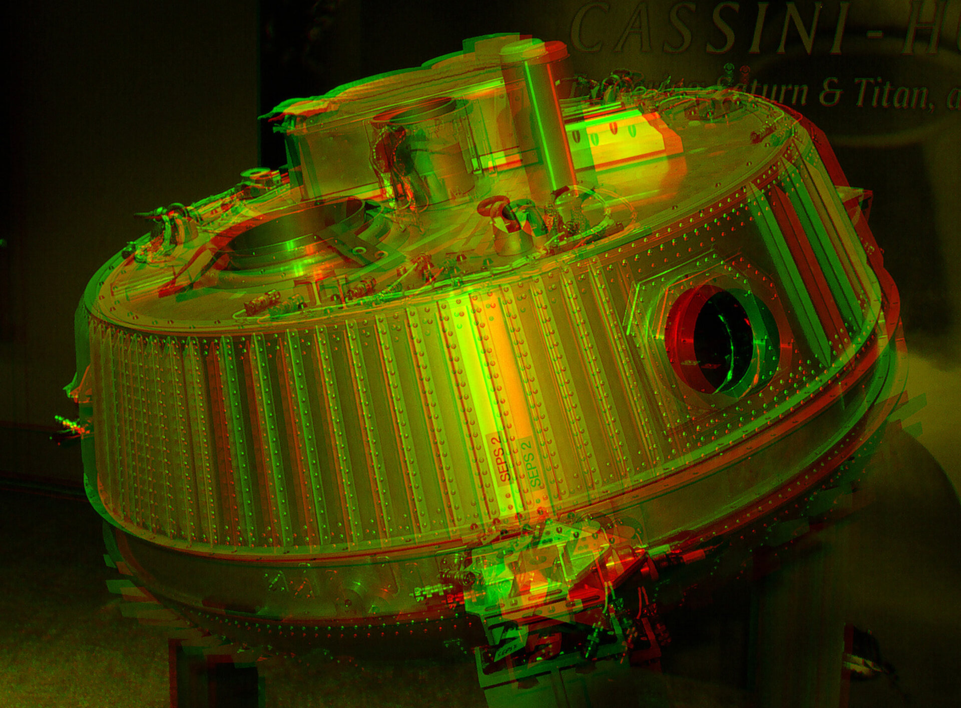 Drop-test model of Huygens probe in 3D