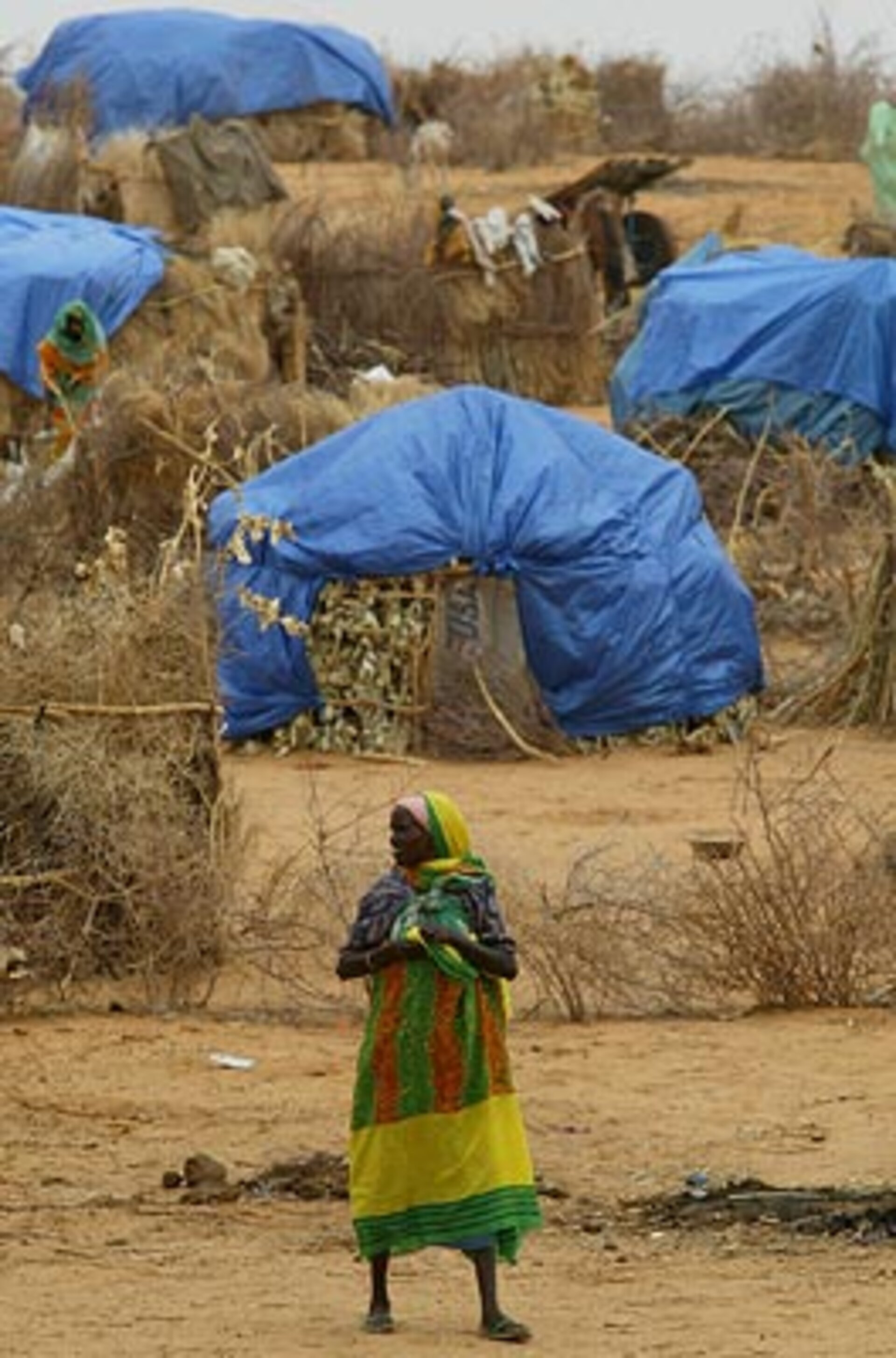 Refugee camp in Darfur