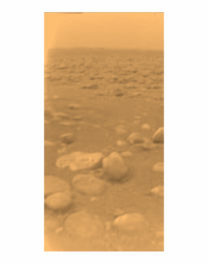 First colour view of Titan's surface