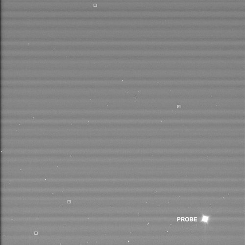 PIA06999: Huygens Probe Shines for Cassini's Cameras #1